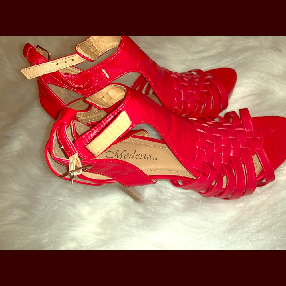 Red heels.